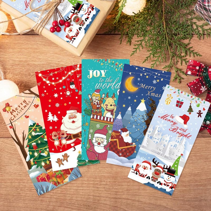 fibevon Christmas Money Holder for Cash with Envelopes - 30-Pack of Christmas Cards with Envelopes for Cash Gifts for Xmas, New Year, and Holiday Decorations - Image 5